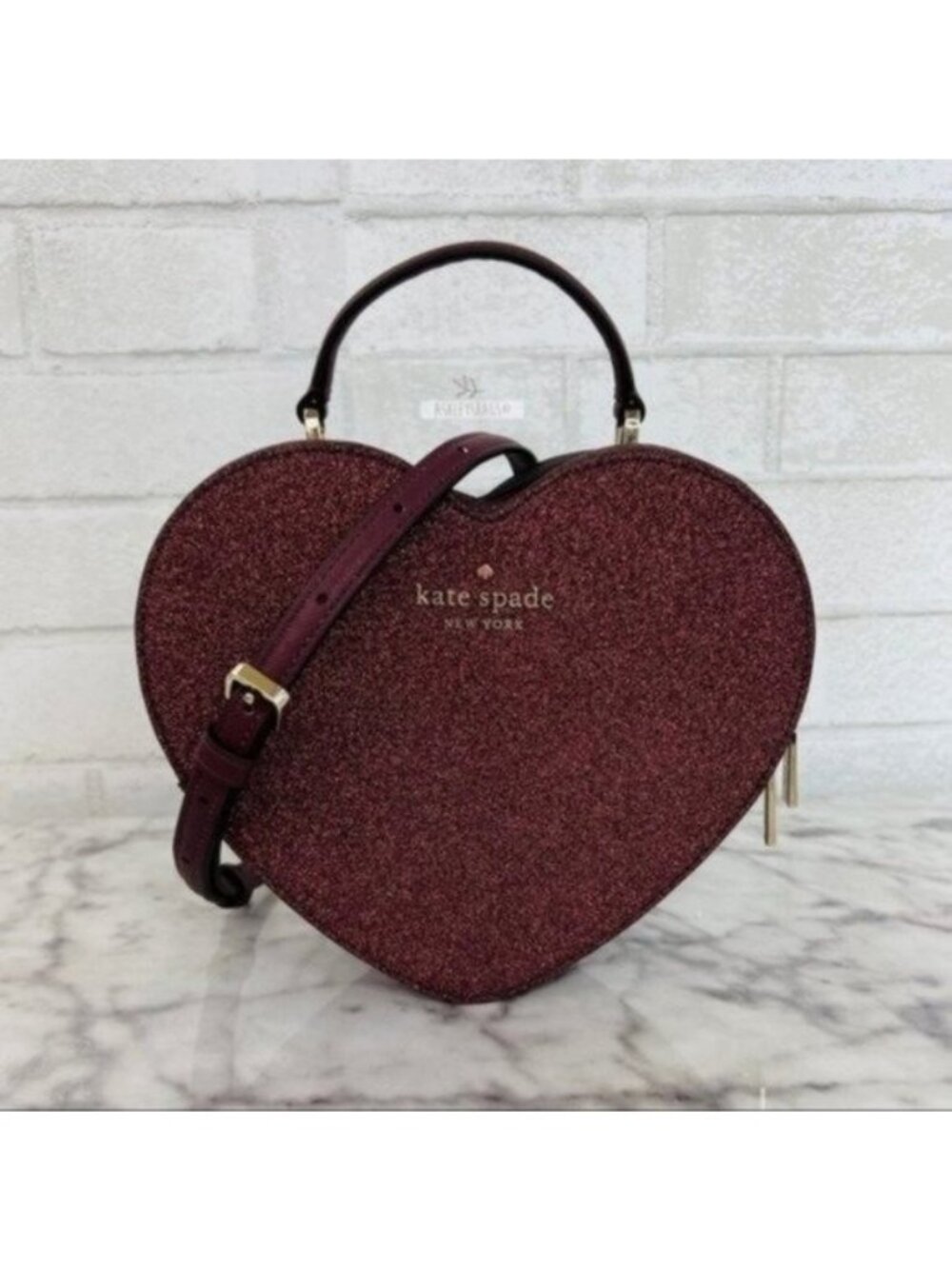Kate Spade Love Shack Glitter Heart Purse Crossbody